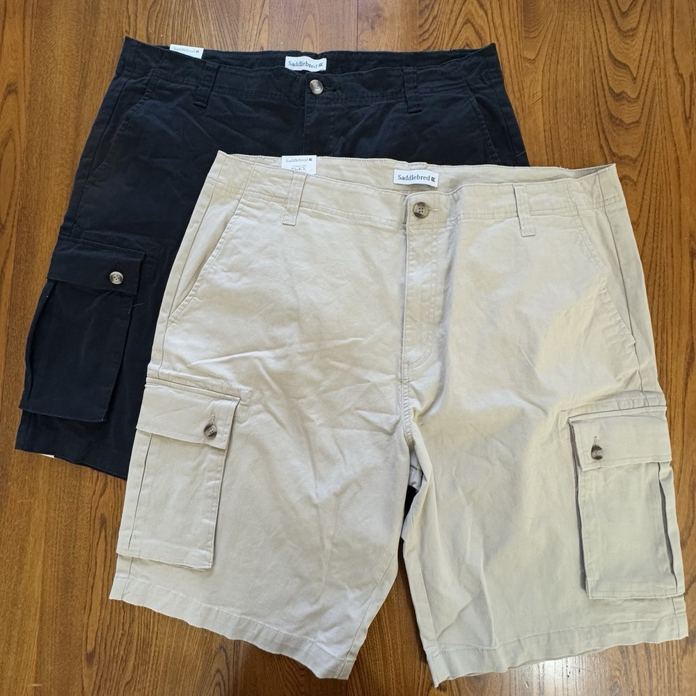 NWT Lot 2 Saddlebred Comfort Flex Flat‎ Front 11" Stretch Twill Shorts Men's 40